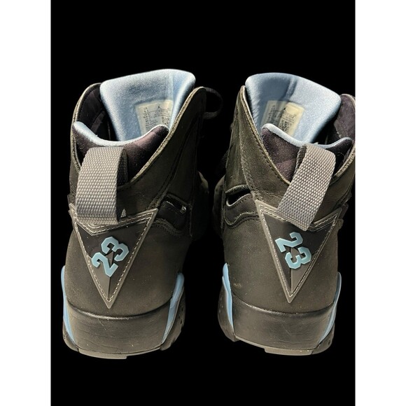 Nike Air Jordan 7 Retro Chambray Mens Size 9.5 Black Basketball Shoes Sneakers - Picture 8 of 11